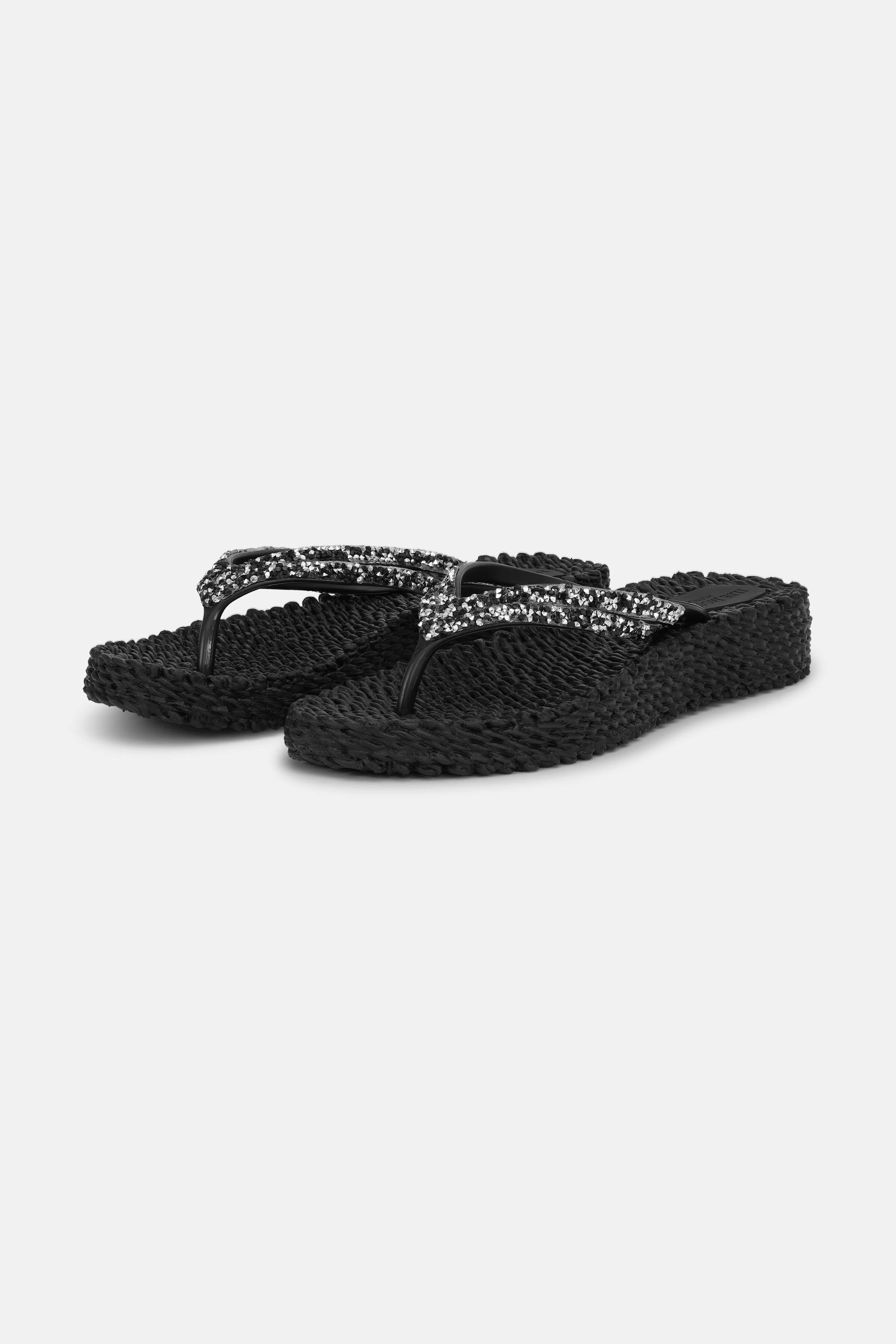 Platform Flip-flops Glitrende Steiner - Black